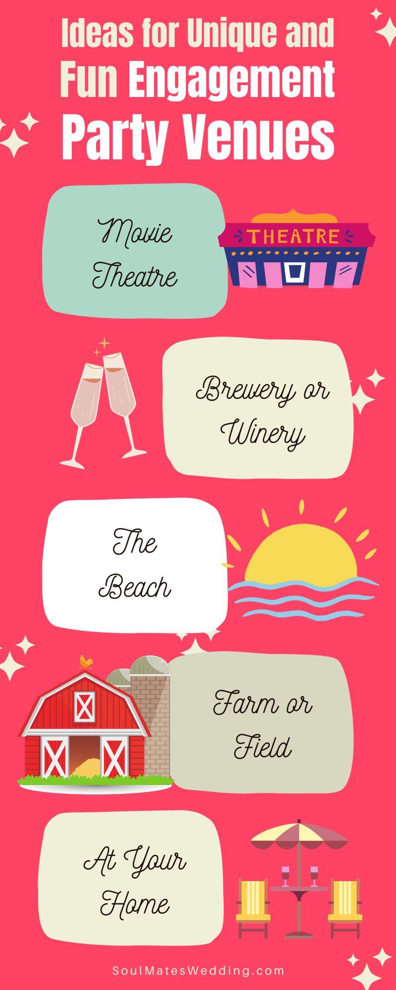 Engagement Party Venues Infographic