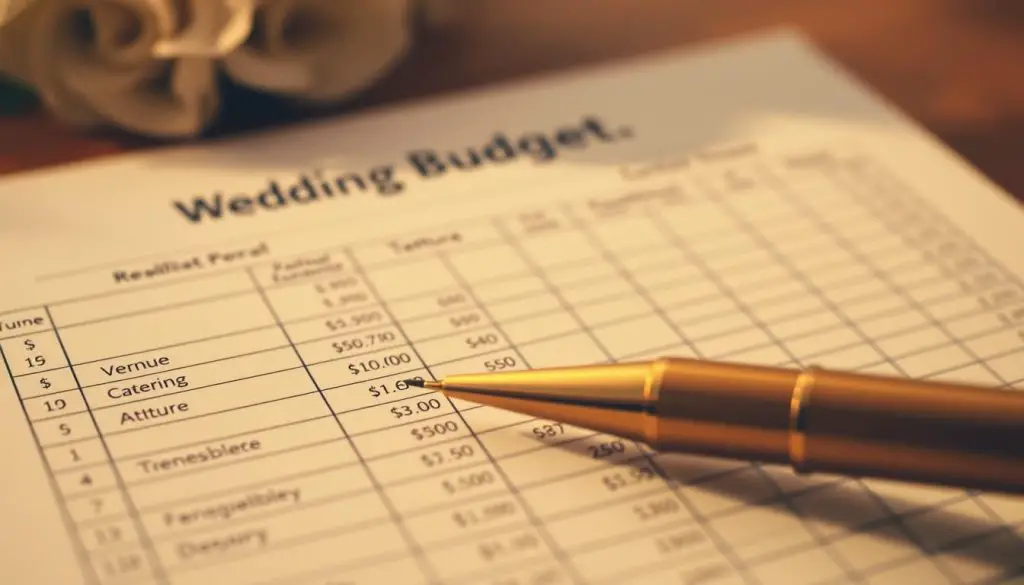 wedding budget